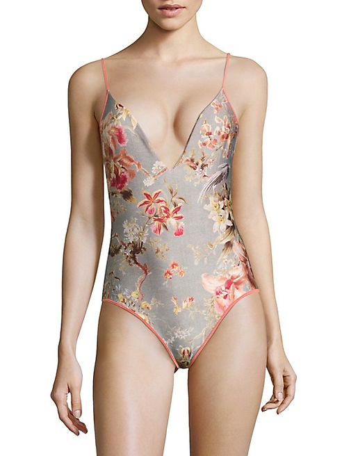 Zimmermann - Mercer One-Piece Floral-Printed Swimsuit