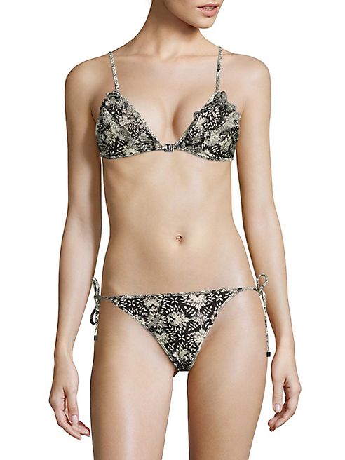 Zimmermann - Divinity Ruffled Two-Piece Triangle Bikini