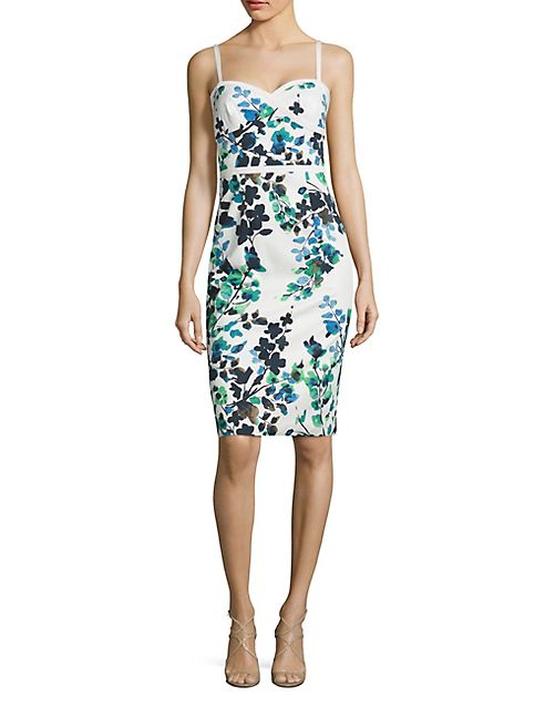 Black Halo - Daria Floral-Print Sheath Dress