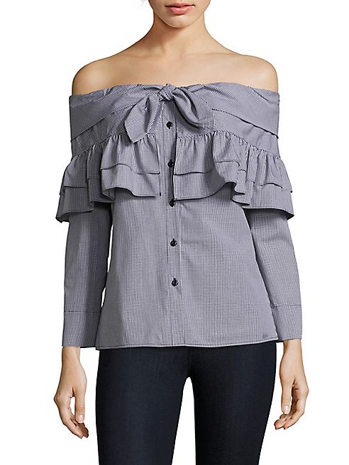 Petersyn - Georgia Off-The-Shoulder Ruffle Blouse