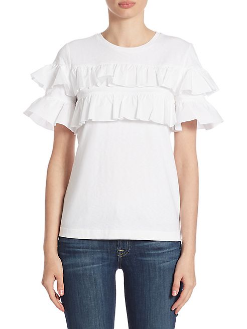 Tory Burch - Lenox Ruffled Top