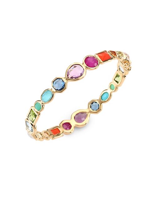 IPPOLITA - 18K Rock Candy Semi-Precious Multi-Stone Bangle