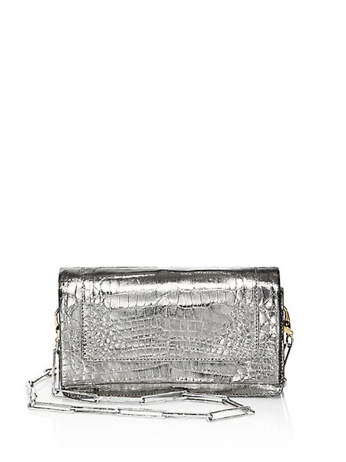 Nancy Gonzalez - Mini Crocodile Leather Crossbody Clutch