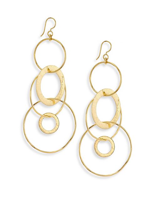 IPPOLITA - 18K Classico Large Mixed Links Jet Set Earrings