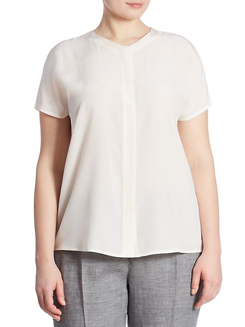 Marina Rinaldi, Plus Size - Barbara Solid Blouse