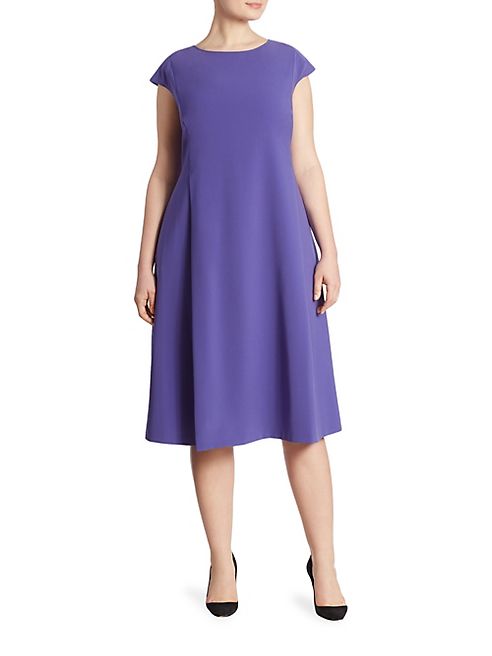 Marina Rinaldi, Plus Size - Doralic Solid Dress