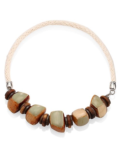 Marina Rinaldi, Plus Size - Lattuga Stone Metal Necklace