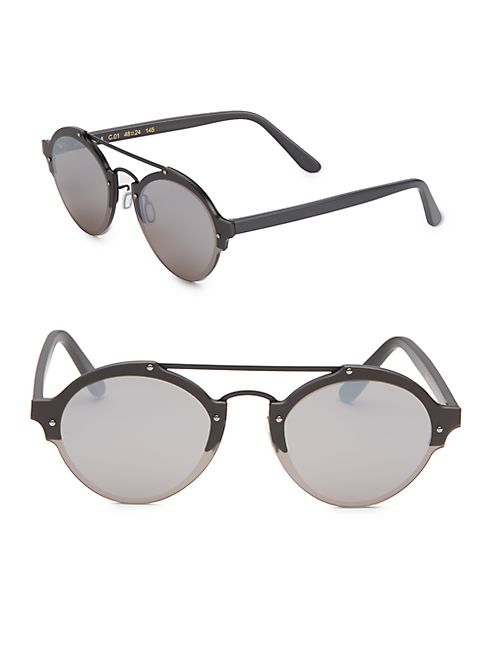 Illesteva - Malpensa IV 48MM Matte Aviator Sunglasses