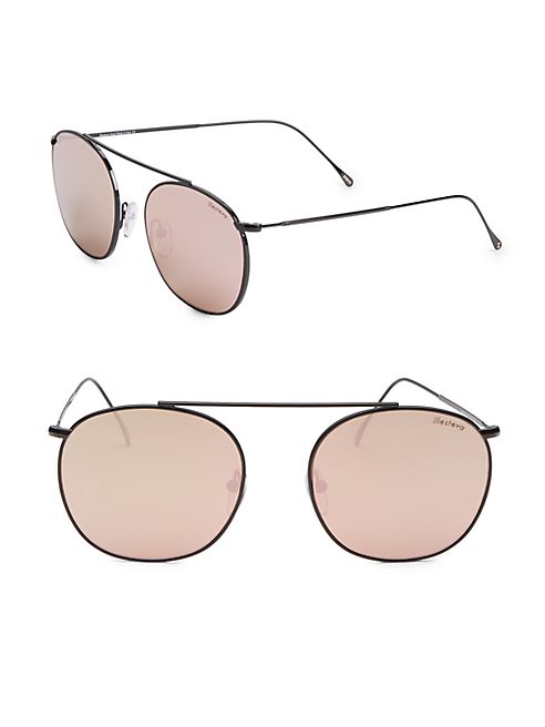 Illesteva - Mykonos II 53MM Mirrored Aviator Sunglasses