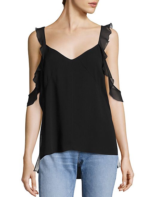 Elizabeth and James - Cheryl Ruffle Silk Top