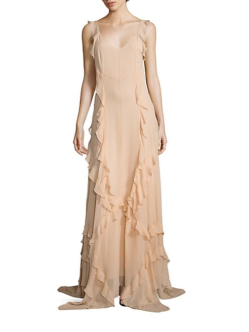 Elizabeth and James - Catherine Ruffle Silk Gown