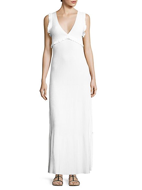 Elizabeth and James - Angeletta Ruffle Trim Sleeveless Gown