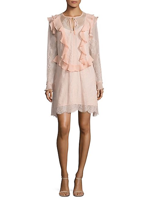 Delfi Collective - Luna Lace Ruffle Dress