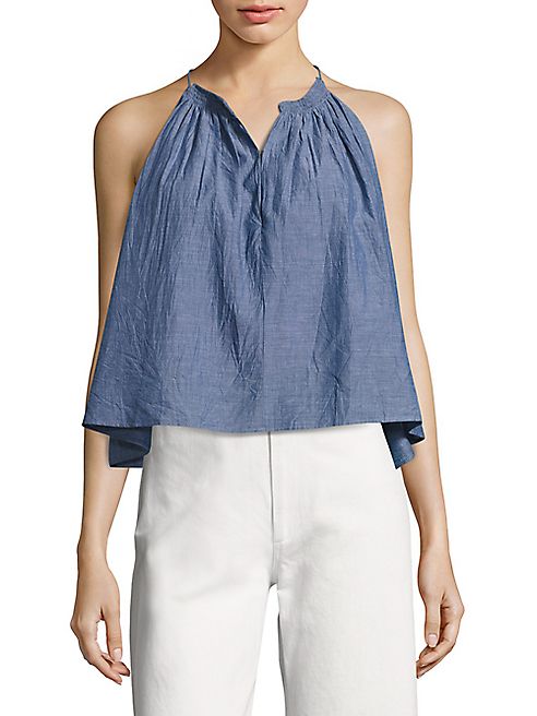 Apiece Apart - Galisteo Chambray Halter Top