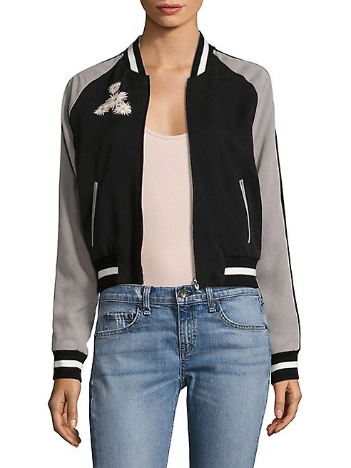 Elizabeth and James - Willa Reversible Embroidered Bomber Jacket