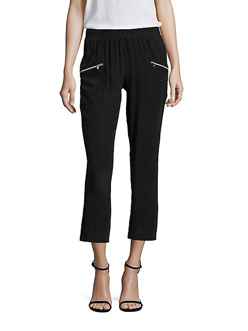 L'AGENCE - Leigh Drapey Cargo Silk Pants