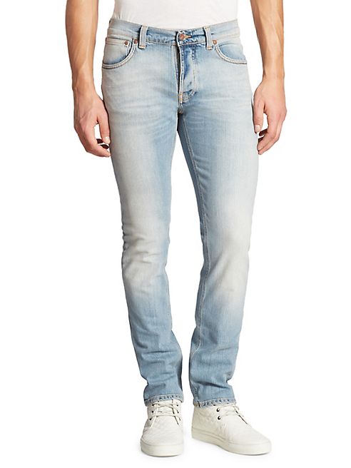 Nudie Jeans - Grim Tim Salty Slim-Fit Jeans