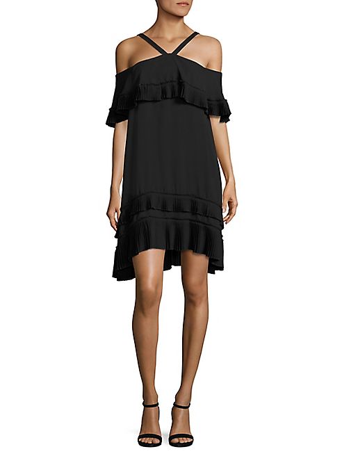 Delfi Collective - Blake Pleated Ruffle Dress