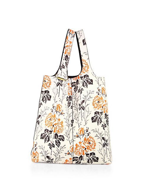 Victoria Beckham - Floral Printed Leather Tote