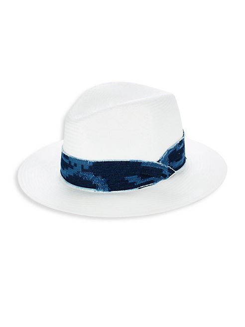 Rag & Bone - Embroidered Straw Panama Hat