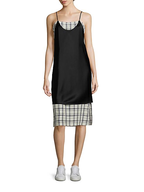 Public School - Blair Kelly Plaid Slip Dress