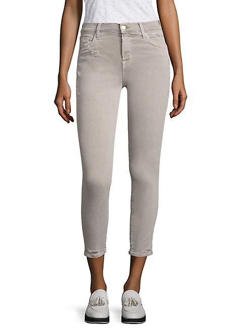 J BRAND - 835 Distressed Skinny Capri Jeans