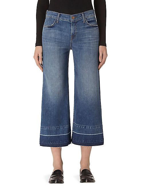 J BRAND - Liza Released Hem Denim Culottes/Heartbroken