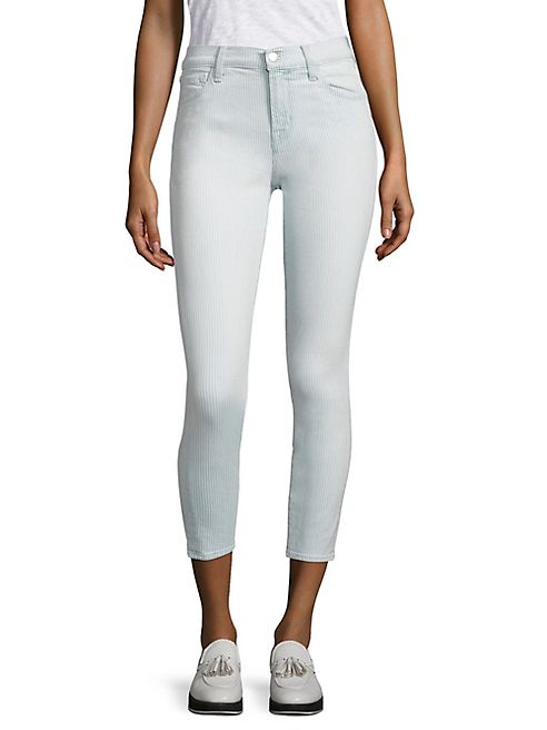 J BRAND - 835 Pinstriped Capri Jeans