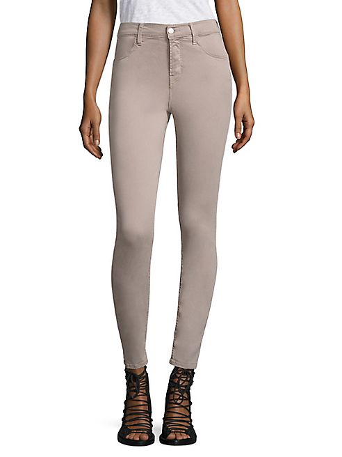 J BRAND - Maria High-Rise Sateen Skinny Jeans