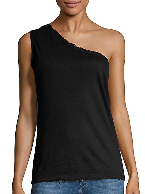 RtA - Adele One Shoulder Cashmere Blend Tank