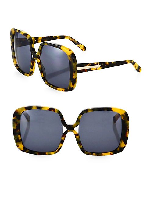 Karen Walker - Marques Crazy Tortoise 56MM Square Sunglasses