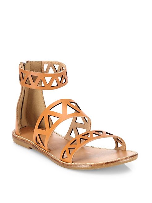 Soludos - Geometric Laser-Cut Leather Sandals