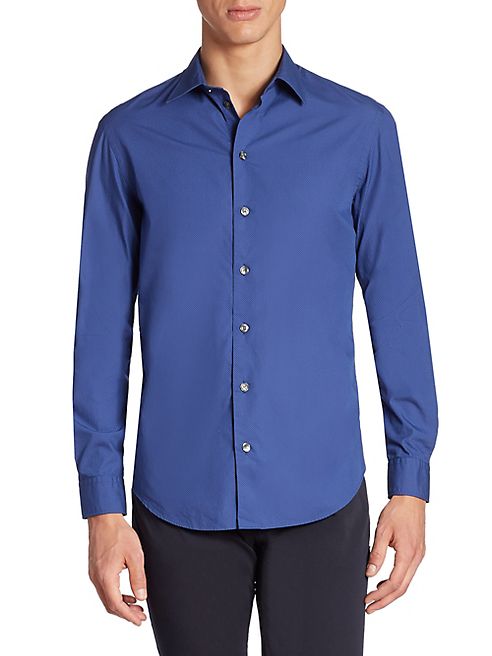 Armani Collezioni - Dotted Regular-Fit Shirt