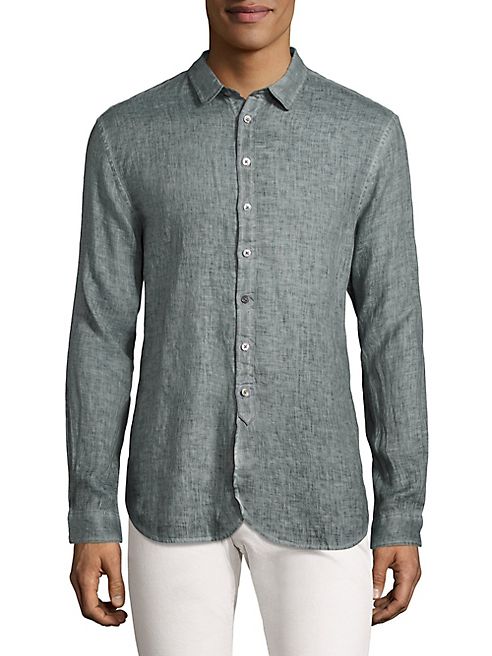 John Varvatos - Slim-Fit Linen Shirt