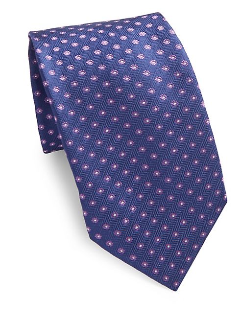 Corneliani - Floral Patterned Silk Tie