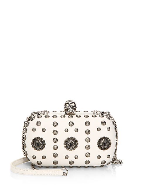 Alexander McQueen - Skull Studded Leather Clutch