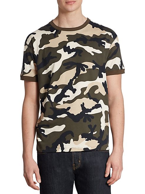 Valentino - Camo Crewneck Tee