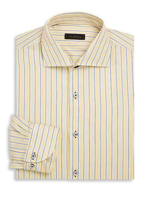 Saks Fifth Avenue Collection - Striped Cotton Dress Shirt