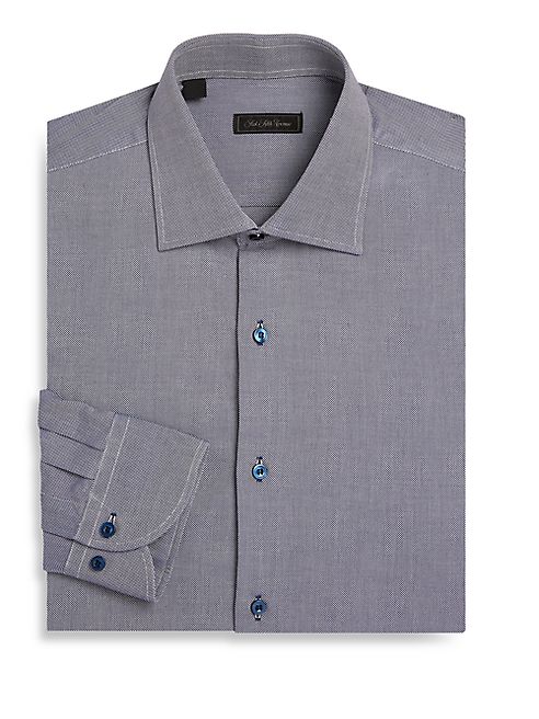 Saks Fifth Avenue Collection - Textured Cotton Dress Shirt