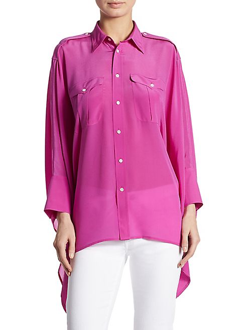 Polo Ralph Lauren - Silk Poncho Shirt