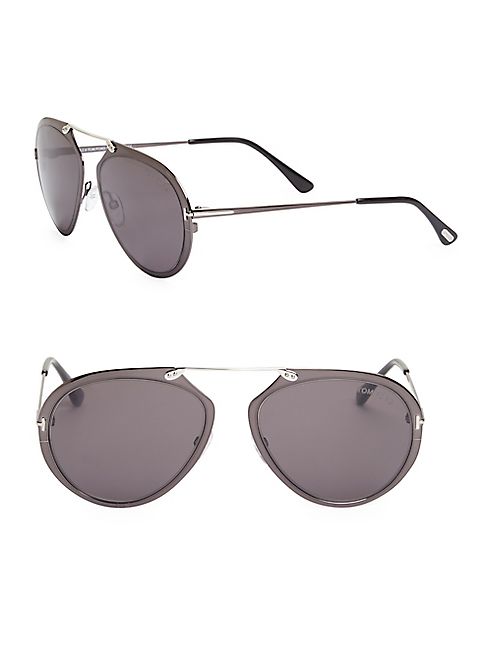 Tom Ford Eyewear - Dashel 55MM Pilot Sunglasses