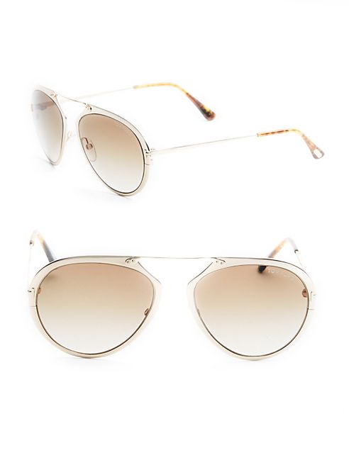 Tom Ford Eyewear - 53MM Aviator Sunglasses