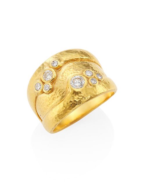 GURHAN - Pointelle Diamond & 22-24K Yellow Gold Ring