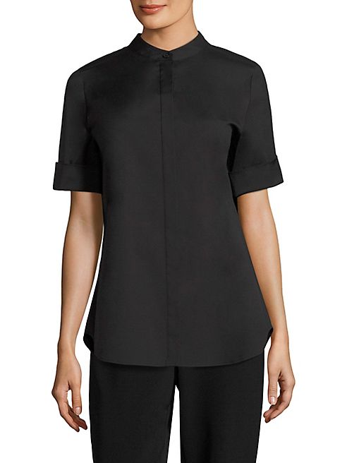 Lafayette 148 New York - Theodora Italian Stretch Cotton Blouse