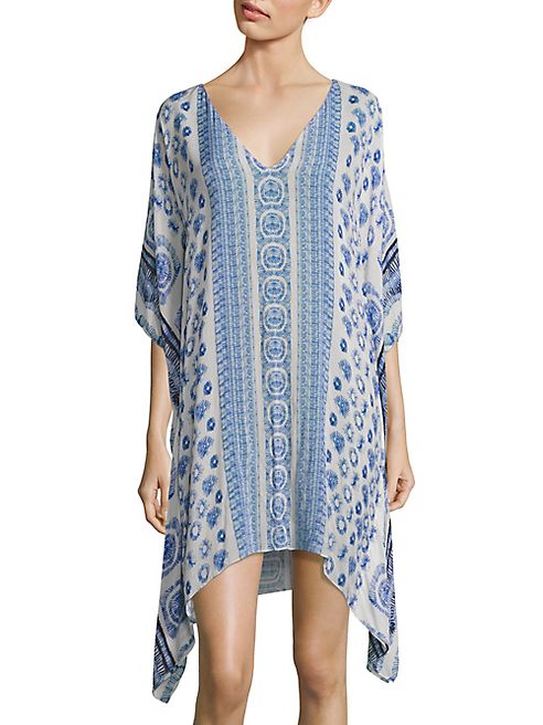 Shoshanna - Batik Printed V-Neck Kaftan