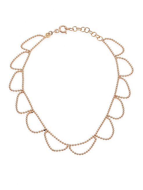 Kismet by Milka - Beads 14K Rose Gold Anklet