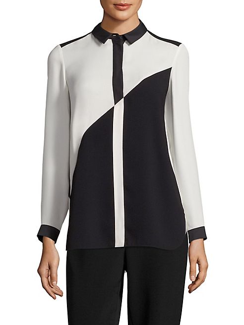 Lafayette 148 New York - Jamila Colorblock Blouse