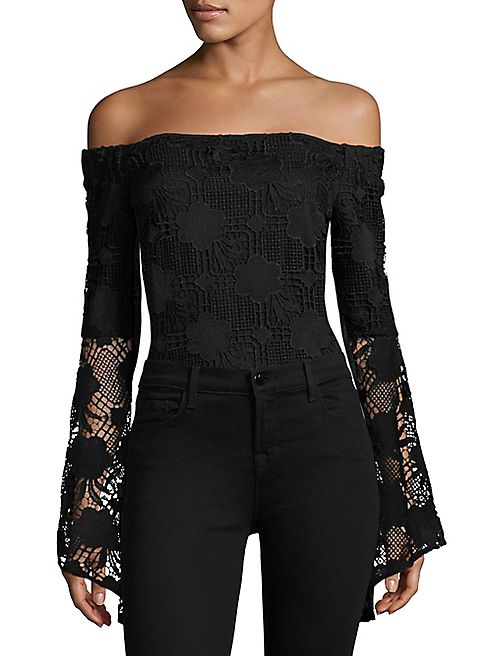 Airlie - Santorini Off-The-Shoulder Lace Bodysuit