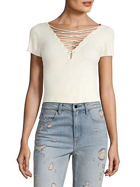 T by Alexander Wang - T by Cotton Cashmere Top