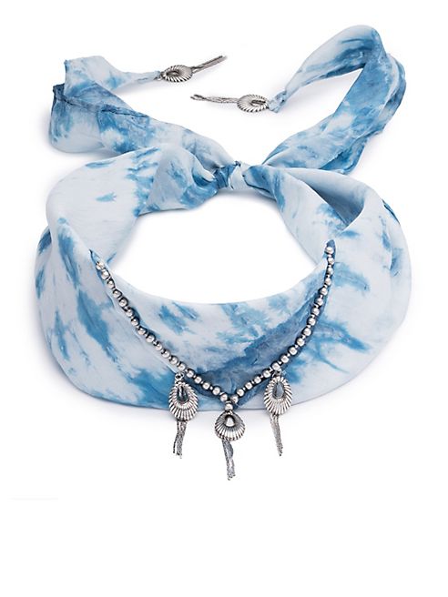 DANNIJO - Adira Tie-Dye Silk Bandana